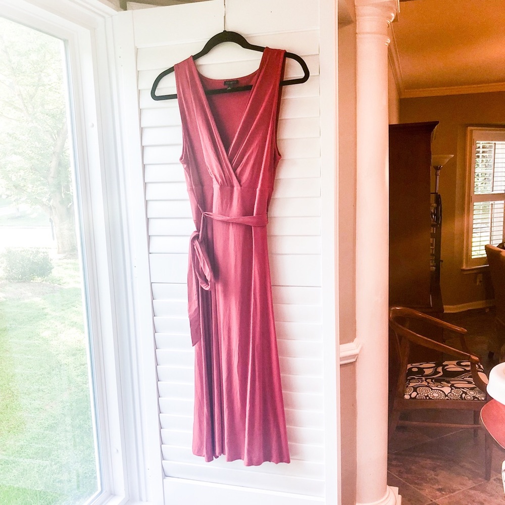 Talbots NWOT Fit & Flare Wrap Sleeveless Dress M